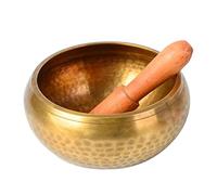 Brass Singing Bowl 10.5x10.5x5cm Manual Tapping Nepal Craft