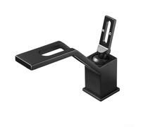 Brass Single Hole Basin Mixer Tap with Dual Temperature Control and Water-Saving Splash-Design for Bathroom, RV, and Commercial Use(Black)