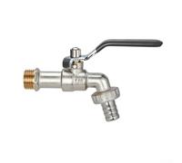 Brass Single Outlet Garden Irrigation Faucet Valve Replacement for 1/2 in and 3/4 in Hose Thread Standards (Black)