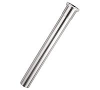 Brass Slip Joint Extension Tube 1-1/4” OD x 12” with Nut and Rubber Washer, P Trap Extension Tube, Sink Drain Tailpiece Tube Extension, Brushed Nickel