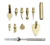 Brass Soldering Iron Tip Dressing Tool for Precision Trimming of Various Materials (Set 2)