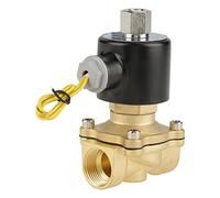 Brass Solenoid Valve, DC 12V G3/4" N/O Normally Open Type Electrical Magnetic Control Switch Brass Solenoid Valve for Water Air Oil