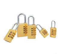 Brass Solid Padlock with 4 Digit Combination Lock for Gym Locker, Toolbox, Luggage, and Security Applications with Anti-Theft Design (3 Digit 28MM)