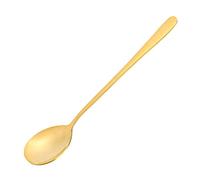Brass Soup Spoon with Long Handle, Polished Gold Table Spoon for Restaurants, Parties - Rust Prevention, Durable Wear, Elegant Design for Special Events