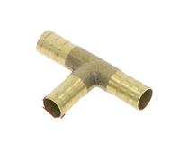 Brass Splicer Pipe Fitting T Shape 3 Way Hose Barb 4 6 8 10 12 16mm Copper Barbed Connector Joint Air Water Oil Coupler Adapter(MT5-C25 B)