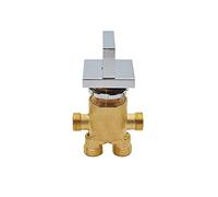 Brass Split Piece Bathtub Waterfall Tap - Shower Bath Mixer Faucet with Diverter Control Valve for Hot & Cold Water, Ele Design for Modern Bathrooms
