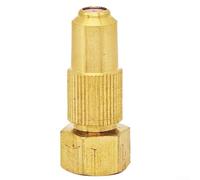 Brass Spray Nozzle for Garden Irrigation, Adjustable Straight Stream & Trumpet Shape Watering Nozzle with 4 Sizes (0.8/1.0/1.2/1.5 mm) - Compatible(1.5 Hole)