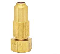 Brass Spray Nozzle for Garden Irrigation, Adjustable Stream to Trumpet Shape, 4 Sizes (0.8/1.0/1.2/1.5 mm), Multi-Purpose Watering & Cleaning(1.2 Hole)