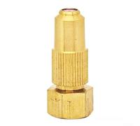 Brass Spray Nozzle for Garden Irrigation, Adjustable Water Flow with 4 Copper Tips (0.8/1.0/1.2/1.5mm), Multi-Use for Farming, Car (1.5 Hole)