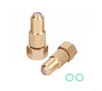 Brass Spray Nozzle with Adjustable Mist and Straight Stream, High Pressure Garden Tip with Knurled Rotating Collar for Orchard Irrigation(B)