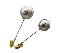 Brass Stainless Steel Floating Ball Valve - 1/2", 3/4", 1" - Durable Water Tank Flow Control for Hot & Cold Applications(0.5Inch 1pc)