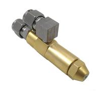Brass Stainless Steel Fuel Injector Nozzle For Waste Oil Boilers With Dual Siphon Mounting And Optimized For Viscous Fuel Flow(1.0mm Nozzle)