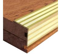 Brass Stair Nosing 1m - Anti-Slip Edge Trim for Wood & Tile Steps(25x25mm)