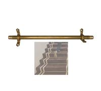 Brass Stair Rods for Carpet Runners - Durable Tubular Rods to Secure Stair Carpet - Suitable for Antique Stairs - 5-Pack, Each 20 inches Long