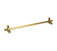 Brass Stair Runner Rods Set 3/5/10/12/13/14/15/16 Pcs with Round Finials 20-50" Adjustable Carpet Rods for Staircase Rugs Secure Carpet for Hotels & Theaters (3pcs 46in)