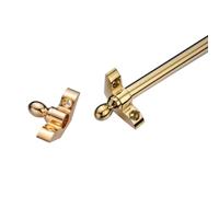 Brass Stair Runner Rods Set with Brackets and Hardware, Heavy Duty Metal Carpet Rods for Stairs, Apartments, Theaters - 15 Pack, 56cm