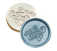 Brass Stamp Heads with Removable Seal - Vintage Stamp for 3D Invitation Cards | Wax Seal Stamp with Delicate Pattern, Christmas Gift Packaging Decoration for Greeting Cards