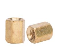 Brass Standoff for Motherboard, M3 2 Ways Hex Nuts Accessories, Durable Brass Coupling Standoff with Multiple Length Options from 5mm to 50mm, Compatible with PCB Boards (M3*6(200 pieces sold))