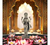Brass Statue Goddess Lakshmi 4 Inches Height, wt 70 GMS Goddess Laxmi Idol for Daily and Diwali Pooja