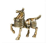 Brass Statue Miniature War Horse Ornament Figurines Bronze Animal Sculpture Table Decoration Crafts Living Room Home Accessories Art collection