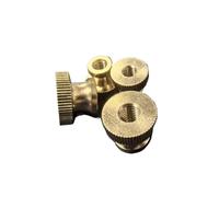 Brass Step Thumb Nut Knurled Hand Copper Tighten Nut M3 M4 M5 M6 m8 brass 5pcs(M3)