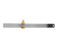 Brass Stop Ruler Manual Woodworking Line Locator for Hole Position Marking