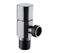 Brass Stop Valve Hot Cold Water Brass Stop Valve Hot Cold Water | Leak-proof disc core, fits basin sink, 1/2 inch inlet outlet, cold hot water safe, gray finish