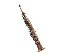 Brass Straight Alto Saxophone Bb Woodwind Instrument Engraved Pattern Beginner Saxophone