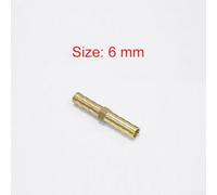 Brass Straight Connector for 6 mm, 8 mm, 10 mm, 12 mm Hose Fittings - Solid Brass Forged Pipe Joint for Air, Water, Oil and Liquids, 1/4 inch to 1/2 inch ID(6mm)