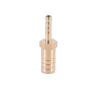 Brass Straight Hose Pipe Fitting Barb Reducing Water Pipe Joint 4 5 6 8 10 12 14 16 19mm Copper Coupler Connector Adapter(5mm-10mm)