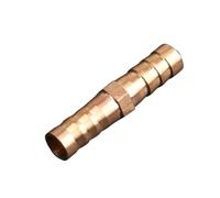 Brass Straight Hose Pipe Fitting Equal Barb Gas Copper Barbed Coupler Connector Adapter(20 Pcs,25mm)