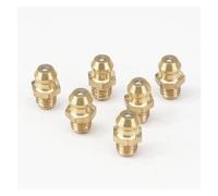 Brass Straight Taper Nozzle Fitting with Metric Male Thread M6 x 1mm 10pcs