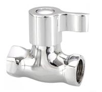 Brass Straight Through Valve 4-Point Threaded Connector(Double Inner) | resistant metal, scratch for proof for surface, secure pipe connection, household plumbing use, long lifespan