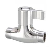 Brass Straight Through Valve 4-Point Threaded Connector(Dual External) | resistant metal, scratch for proof for surface, secure pipe connection, household plumbing use, long lifespan