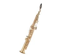 Brass Straight Tube Soprano Saxophone Bb Instrument Engraved Pattern With Carrying Case And Gloves Set Beginner Saxophone