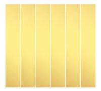 Brass Strip, Brass Shim Stock Assortment, 1" Width x 6" Length, 0.002", 0.004", 0.006", 0.008", 0.012" and 0.016" Thickness, 6 Pieces