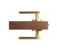 Brass Structure Of Door Level Handle Set Mortise Passage Privacy Lock(A65-04-03BK-AB)