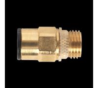 Sealey JGBC814 Brass Superthread Straight Adaptor 8Mm X 1/4inBsp Pack Of 2 (John Guest Speedfit® - Rm10812)