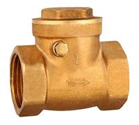 Brass Swing Check Valve, Female Thread 232PSI Prevent Water Backflow, One Way Move Direction, Easy to Install, Suitable for Water