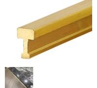 Brass T Molding Transition Strip for Doorways - Smooth Carpet to Tile Gap Covering and Threshold Edge Protection(W5xH7mm(0.2"x0.28"))