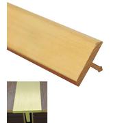 Brass T-Molding Transition Strip - Vinyl/Wood/Carpet Edge Trim for Doorway Gaps (Custom Lengths)(Wide 13.5mm (0.53"))