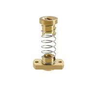 Brass T8 Anti-Backlash Spring-Loaded Nut Set for 8mm Threaded Rod, Compatible with for CR10, -3, 3S, -3 Pro - Mounting Holes (17.5mm