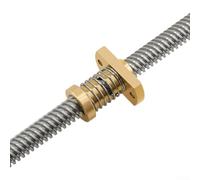 Brass T8 Spring Loaded Nut Anti Backlash Elimination Gap for 8mm Threaded Rod - 2mm Pitch CNC Parts for Ender 3S Pro CR-10S