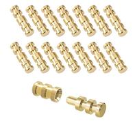 Brass Table Leaf Dowel Pin, 15pcs Table Bolt Sleeve Connectors Table Top Leaf Alignment Pins Drawer Cabinet Buckle Extension Tables Hardware Accessories