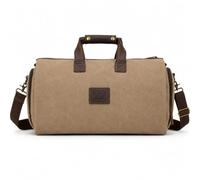 BRASS TACKS Leathercraft Canvas Leather Suit Garment Duffle Bag for Travel