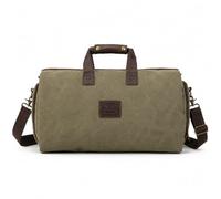 BRASS TACKS Leathercraft Canvas Leather Suit Garment Duffle Bag for Travel