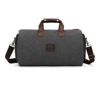 BRASS TACKS Leathercraft Canvas Leather Suit Garment Duffle Bag for Travel