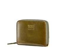 BRASS TACKS Leathercraft Credit Card Holder Zipper Card Cases Holder for Men Women Genuine Leather RFID Blocking Mini