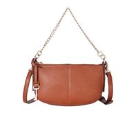 BRASS TACKS Leathercraft Crossbody Bags, Clutch Purse for Womens Shoulder Bags, 2.5L Mini Hobo Handbag with Zipper Closure, Elegant Daily Handbags for Work, School, Travel, Gift (Brown)
