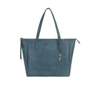 BRASS TACKS Leathercraft Tote Bags for Womens Top Handle Handbags Ladies Shoulder Bags Large Capacity PU Leather with Zipper for Work Shopping School Travel Ink Blue